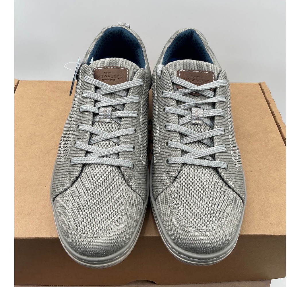 Weyco Nunn Bush  in Milwaukee Mens Gray Knit Sneakers Smartscent  Size 8M